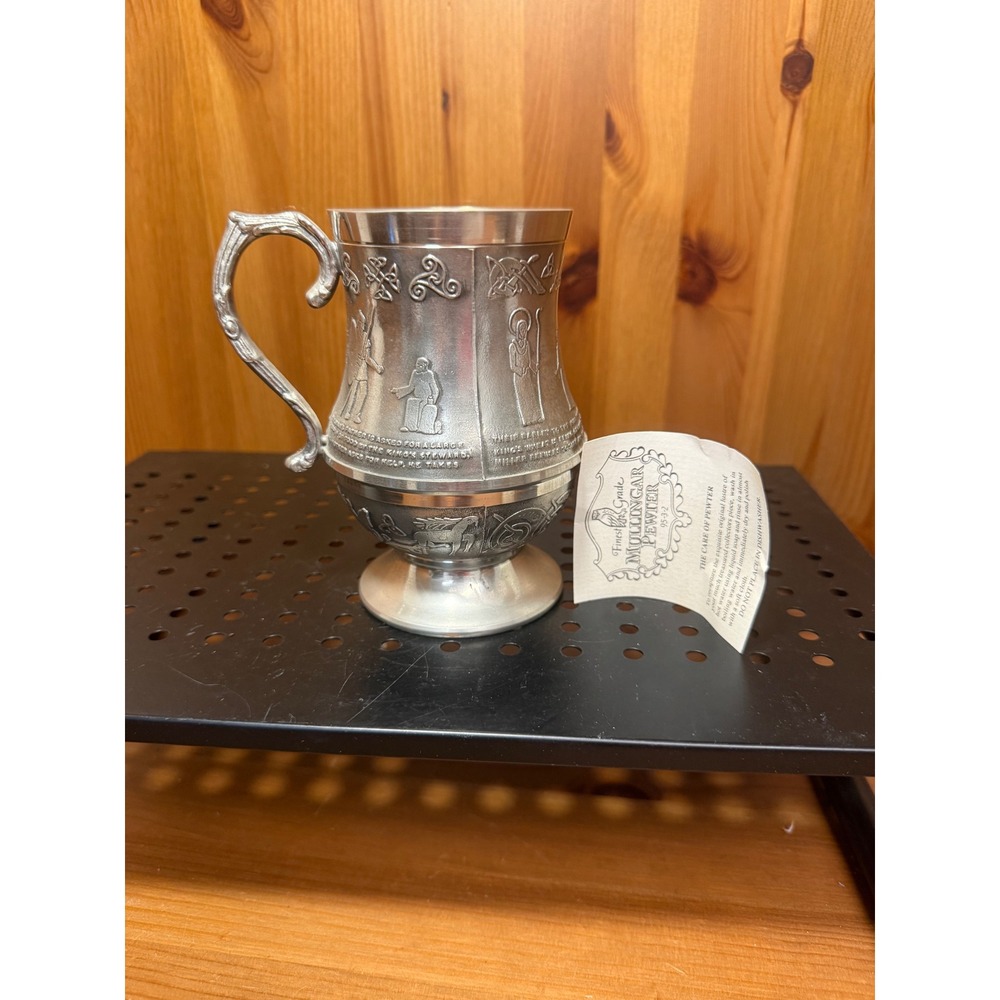 Mullingar Pewter Bealin Cross Celtic Tankard Mug Ireland